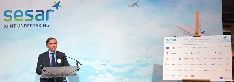 El CEO de Indra, Ignacio Mataix, representa a la industria europea en el lanzamiento de SESAR 3 y aboga por la digitalización y la sostenibilidad del tráfico aéreo