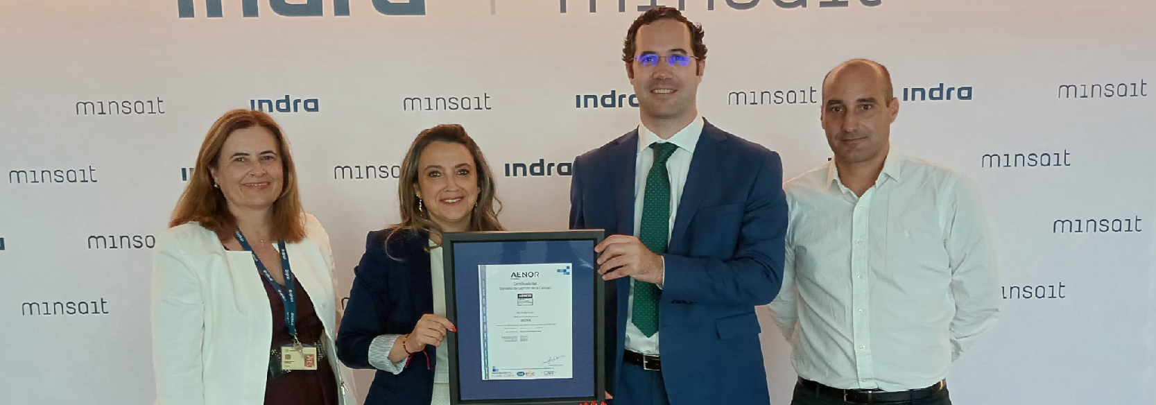 Indra renueva su certificado de calidad global y amplía su cobertura a 50 empresas del grupo en 16 países