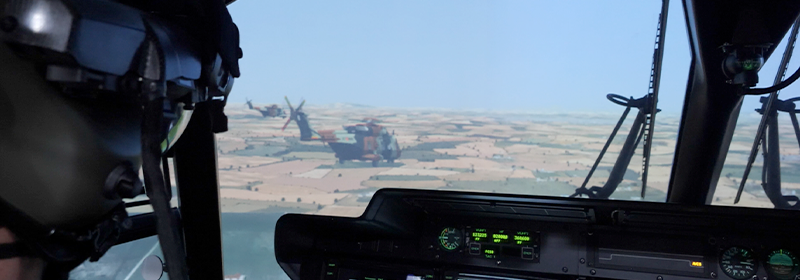 Indra desarrollará para las Fuerzas Armadas españolas un tercer simulador del helicóptero NH90