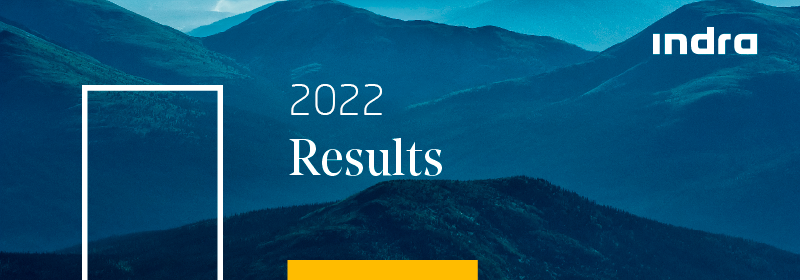 Indra reaches all-time highs in backlog, order intake, revenues and EBIT in 2022, and cash generation reduces net debt to almost zero, with a 67% growth in the dividend