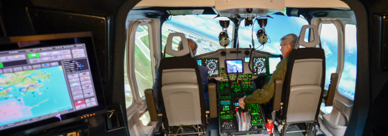 Indra simulator trains pilots of Hong Kong’s Air Rescue Service (GFS)