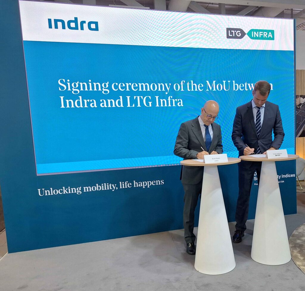 Indra and Lithuanian Railways to work together on the development of a pioneering digital signalling interlocking system to guarantee safer and better connected trains