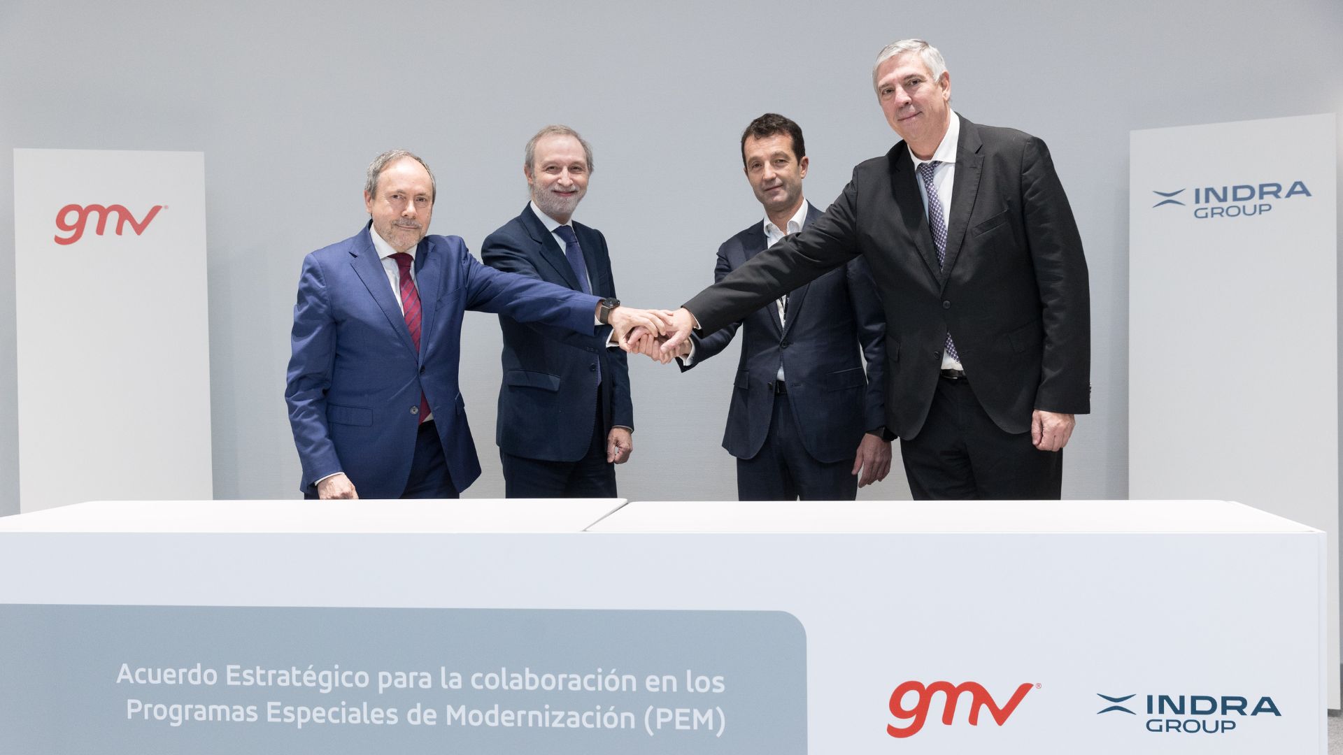Indra Group y GMV firman un acuerdo para explorar líneas de colaboración en los Programas Especiales de Modernización de las Fuerzas Armadas